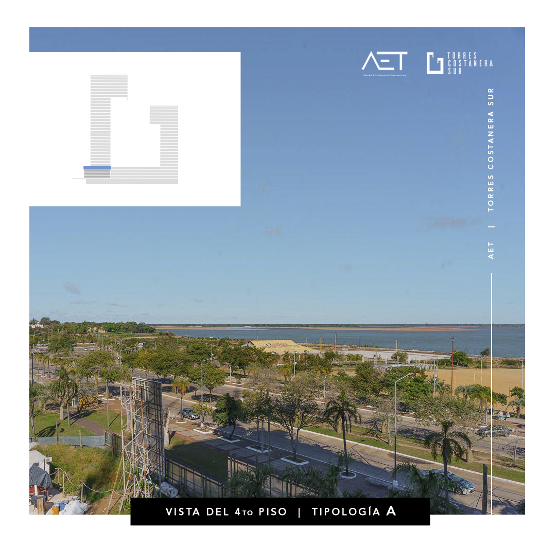 Render de balcón de 2 dormitorios